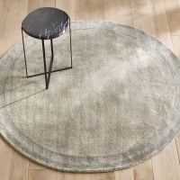 Ковер Из Тенселя круглый сотканный вручную Burada диаметр 250 см бежевый AM.PM  фото, kupilegko.ru